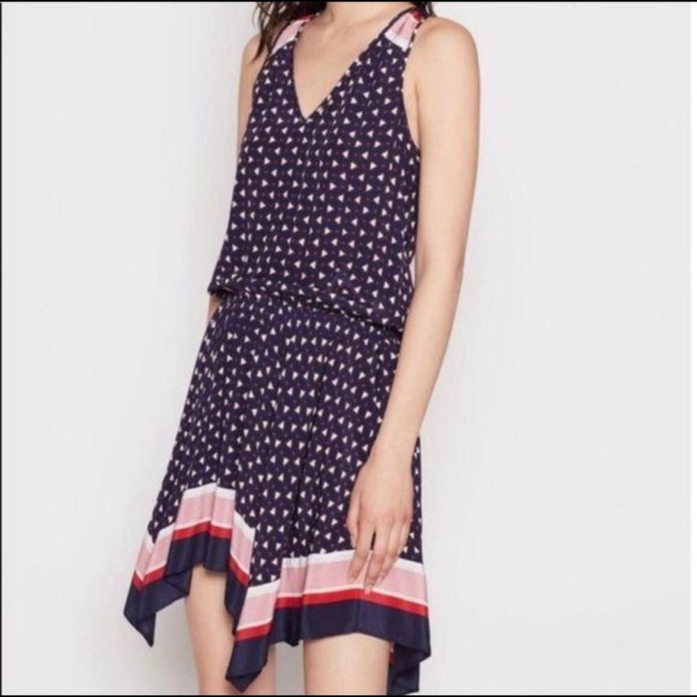 NWT Joie Ginabel silk handkerchief dress